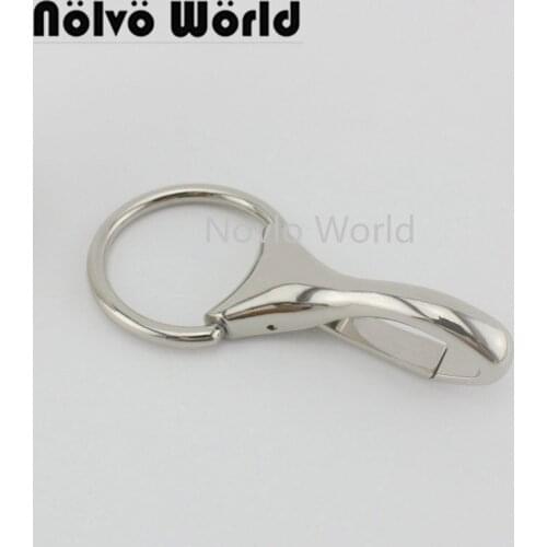 Nolvo World 20pcs 34mm 2 colors large round snap hook,silver chrome oversize clasps clips