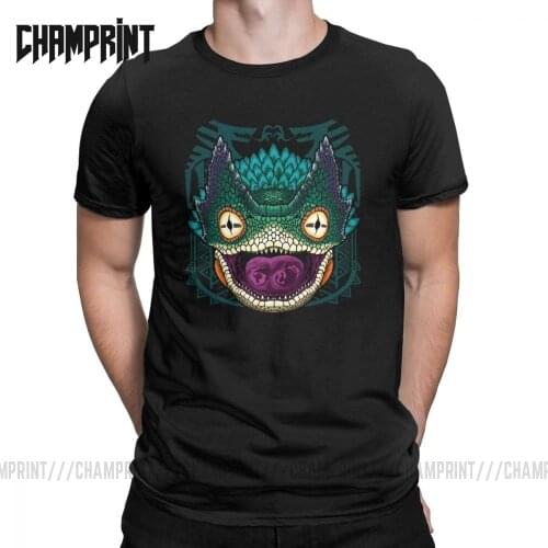 Men Monster Hunter World Pukei Pukei MHW T Shirts Cotton Clothing Novelty Short Sleeve Tee Shirt Unique T-Shirts Plus Size