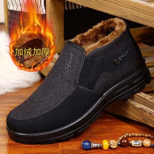 Winter Warm MenS Boots Lightweight Cotton Shoes Male Big Size 48 Ankle Boots Men Casual Comfort Winter Shoes For Men 35