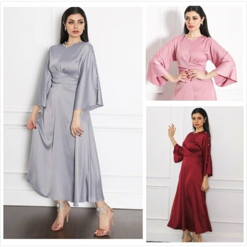 Turkey India Muslim Abaya Dress Women Ribbon Lace-up Ethnic Maxi Long Vestidos Gown Dubai Islamic Clothing Moroccan Kaftan Femme