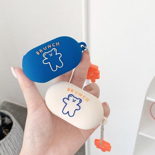 Silicone case for Samsung Galaxy Buds Plus / Galaxy Buds / Buds + Case Cute Korea bear cartoon Earphone protection Cover fundas