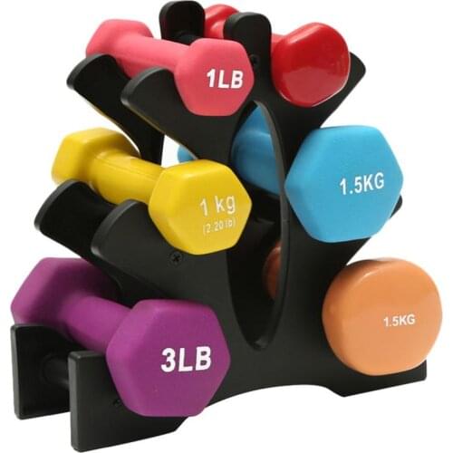 3-Tier New Weight Lifting Dumbbell Dumbbell Floor Bracket Home Exercise Equipment Rack Stands Weightlifting Holder (no Dumbell)