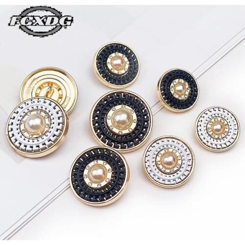 Embellishments for Clothing Fashion Jacket Buttons Decorative Buttons for Clothing Pearl Button for Overcoat Snaps for Clothes