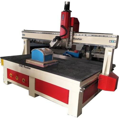 High end 4 axis cnc router 1325 180 degree rotating head cnc wood machinery/spindle swing wood cnc milling machine