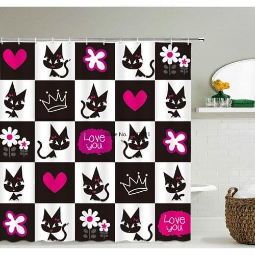 3d Print Bathroom Curtains Cartoon Owl Flamingo Shower Curtains Waterproof Fabric Home Decoration large Size Baby Bath Screen