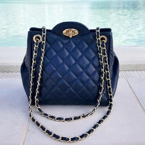 Woman`s leather italian bag Bottega Carele BC312 D