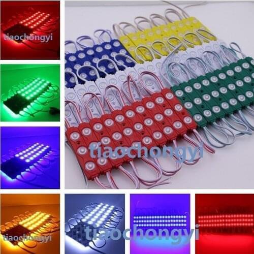 1.5W 2835 Red Green Bule white 160 degrees LED Module 3LED Light Waterproof 12v