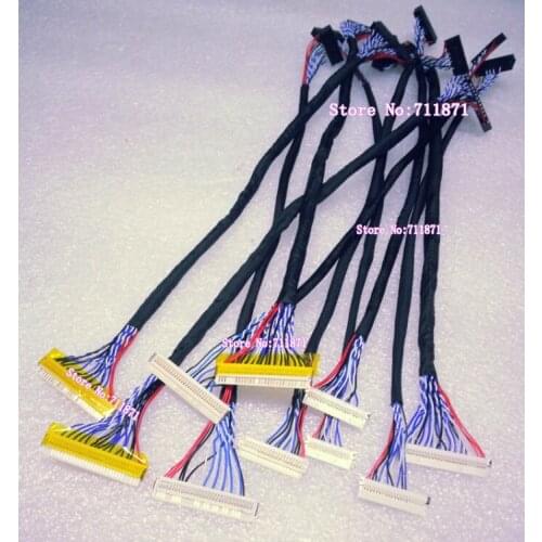 10Pcs Often Use LCD Screen Line Cable commonly used LCD Screen Cable LVDS 1/2ch 6/8bit 20P/30P FI-X DF19 LCD Screen Line Wire