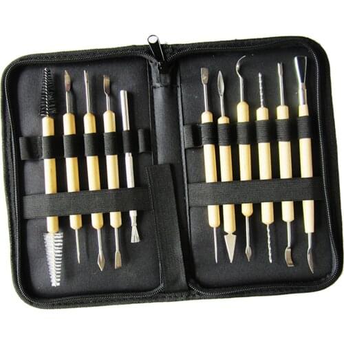 11pcs/set Pottery Clay Sculpture Carving Modelling Shaping Ceramic DIY Tools