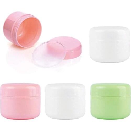 30/60 Refillable Empty Plastic Makeup Jar 10/20/30/50/100g Sample Bottles Pot Travel Face Cream Lotion Cosmetic Container