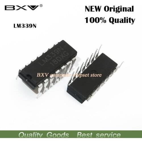 5PCS LM339N DIP14 LM339 DIP 339N DIP-14 Quad Single Supply Comparators new original IC