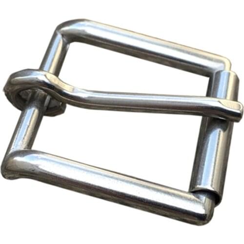 50PCS/Lot 1" Stainless Steel Belt Buckle With Roller Leather Buckle For Bag W015