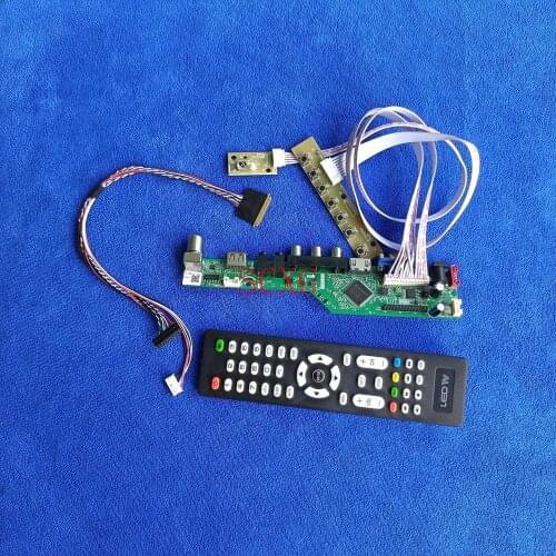 Analog signal DIY Kit 1366*768 LVDS 40 Pin LED/LCD HDMI-compatible VGA USB AV For LTN101AT03/M101NWN8/N101BGE Matrix drive board