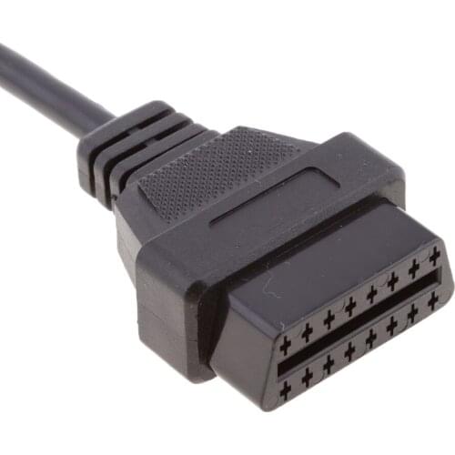 Car 19 Pin Male to 16 Pin OBD2 OBDII Scanner Cable Adapter for Porsche