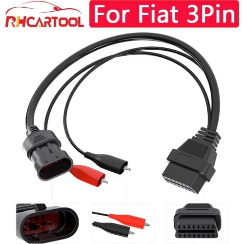 OBD2 Car cable For Fiat 3 Pin to 16 Pin OBD2 connector Adapter Auto Diagnostic Cable For audi 2p 2p For BMW 20PIN For PSA 2PIN