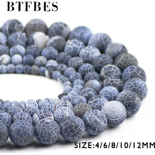 BTFBES Natural Stone Black Weathered carnelian beads Top Quality 4 6 8 10 12mm Round Loose Beads Jewelry Making Accessories DIY