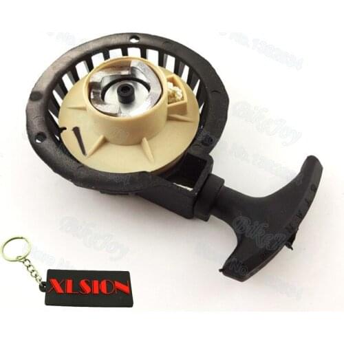 Aluminum Pull Start Starter Black for 47cc 49cc 2 Stroke ATV Quad Go Kart Dirt Pocket Mini Motor Bike Motorcycle Motocross