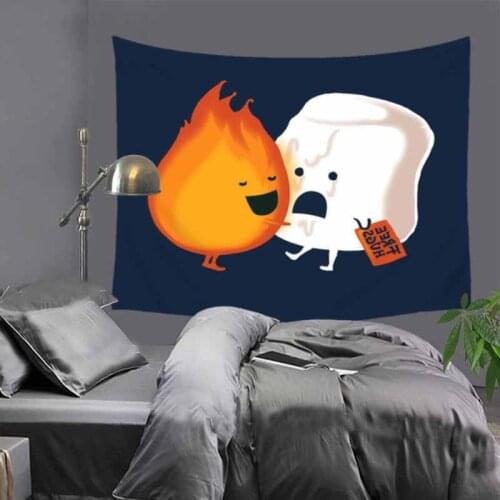 Cartoon animal kids room decorative tapestry hippie mandala wall hanging Bohemian bedspread dorm decor tapestry 51x60" mat LZE36