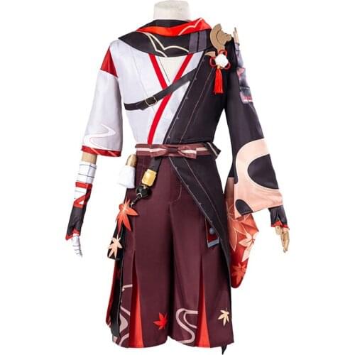 Game Genshin Impact Cosplay Costumes Kaedehara Kazuha Cosplay Costume Uniforms Clothes Suits Outfits Wears Coats Cloaks New