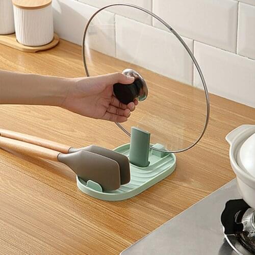 Kitchen Spoon Rest Rack Utensil Organizer for Fork Spatula Rack Holder Tableware Storage Rack for Spoon Pot Lid Holder Gadgets