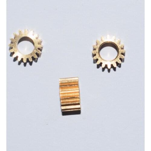 10/100pcs yuanmbm 0.5M 16teeth Motor copper gear/diy toys accessories/baby toys/Technology production accessories 165a