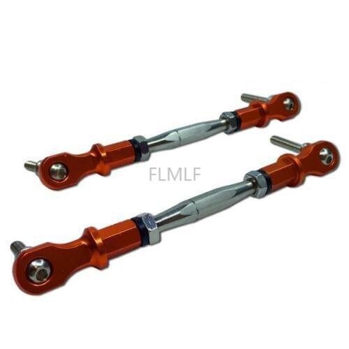 CNC Metal Steering Turnbuckle Tie Fit for 1/5 HPI ROVAN ROFUN KM GTB TS BAJA 5B 5T 5SC