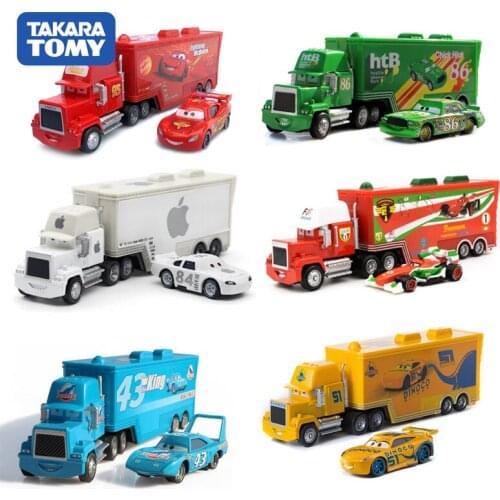 TarakaTomy Alloy Car Model Lightning McQueen Uncle Red Wheat Doc Hudson Sally Ramone For Children Gift