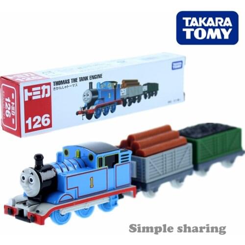 Takara Tomy Tomica No.126 Train model kit Anime figure Diecast baby toys for children Metal miniature educational kids dolls