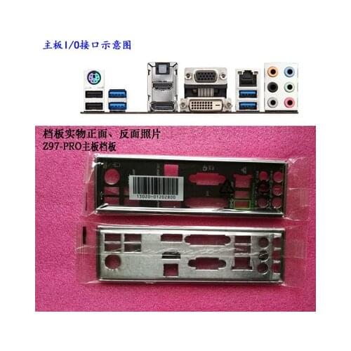 New I/O shield back plate of motherboard for ASUS Z97-PRO just shield backplate