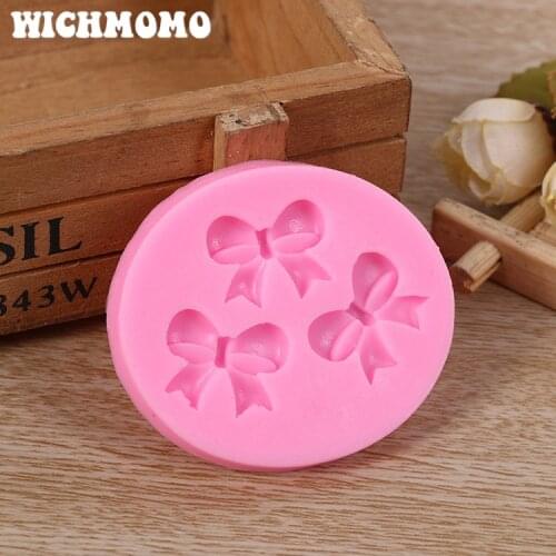 2019 New 1PCS Bow Charms Pendant Craft DIY UV Resin Liquid Silicone Molds for Earring Necklace Decorations Making Jewelry