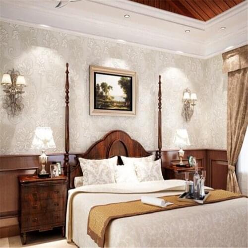 Beibehang wallpaper 3d on the wall wallpaper 3d Modern non-woven wallpaper roll embossed floral wallpaper papier peint mural 3d