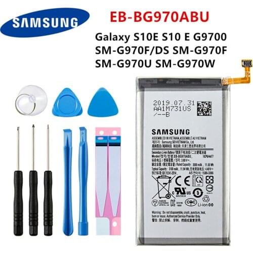SAMSUNG Orginal EB-BG970ABU 3100mAh Battery For Samsung Galaxy S10E S10 E G9700 SM-G970F/DS SM-G970F SM-G970U SM-G970W +Tools