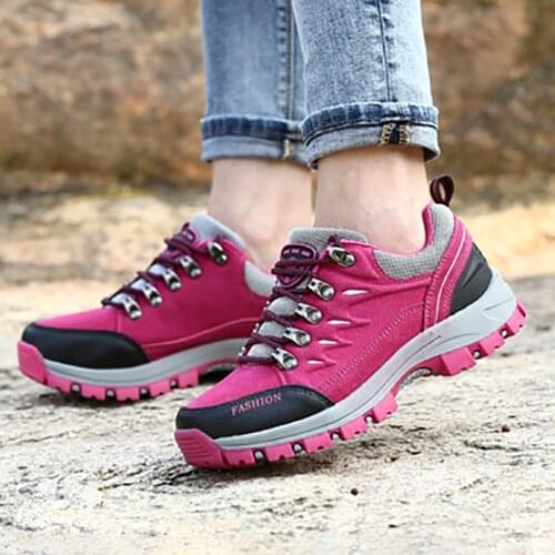 Large Size Couple Outdoor Hiking Shoes Wear-resistant Non-slip Casual Sports Shoes Lightweight Comfortable Hiking Shoes