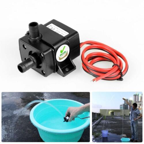 Ultra Quiet Flow Rate Waterproof Pump Brushless Motor Submersible Pool Water Pump Solar RF/USB