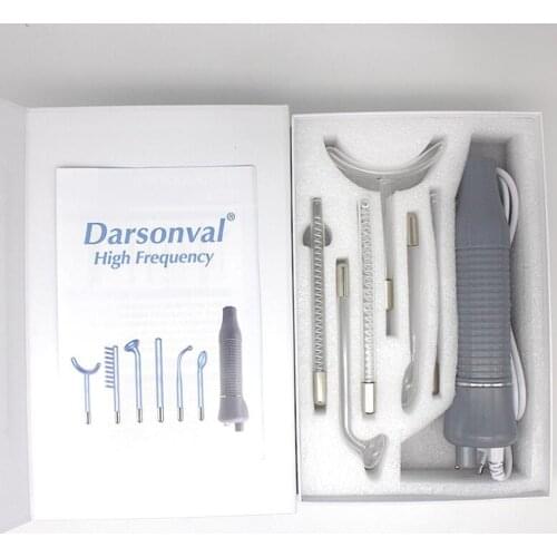 Portable Handheld High Frequency Device Electrotherapy Current Bar Acne Remover for Face Body - EU Plug