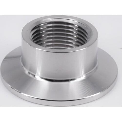 3/4" NPT Female 1.5" Tri Clamp Sanitary Fitting Connector SS304 Stainless Homebrew Ferrule 50.5mm