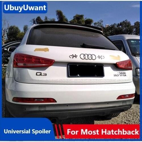 UBUYUWANT Rear Roof Lip Spoiler For Audi Q3 2013-2016 Hatchback Universal Spoiler ABS Plastic Car Tail Wing For Audi A3 Q3 Q5 Q7