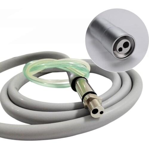 1 pc Dental 2 Holes High Speed Handpiece Hose Silicone Tubing Pipe With Connector For High Speed Handpiece Dentistry Material