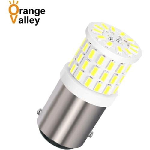 2PCS Super Bright 1156 BA15S BAU15S BAY15D 1157 P21W 57 SMD 3014 LED Car Auto Indicator Turn Side Light Parking Lamp