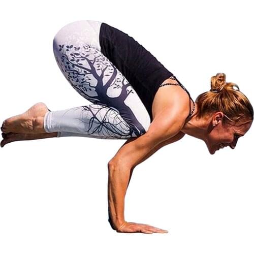 OLN New Women Printed Yoga Pants Push Up Sexy Running Sports Pants Fitness Jersey Compression Tights Gym Jogging Legging