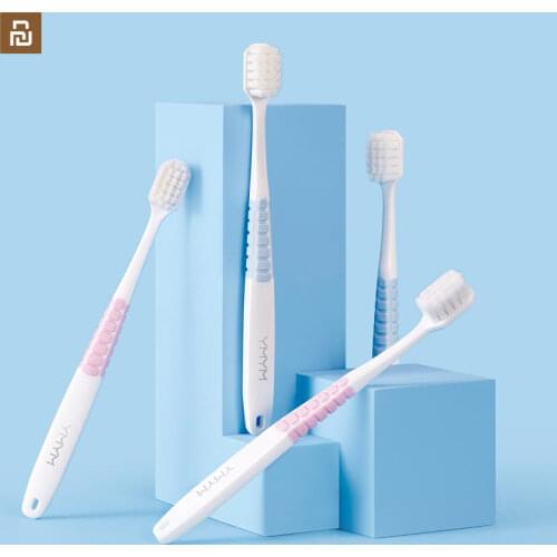 Original YMYM Wide Head Toothbrush 0.1mm Soft Hair High-density Powerful Efficient Cleaning Dental Care for Smart Home