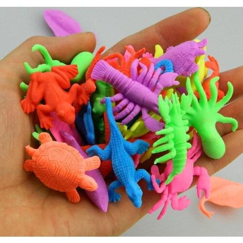 10 pcs/lot Magic Growing Water Animal Crystal Soil Mud Ball Animal Balls Growing in Water Growing Ocean Forest Animal Dinosaur