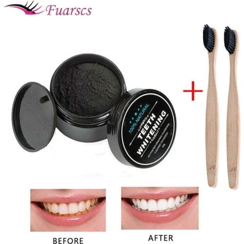 30g Teeth Whitening Oral Care Charcoal Powder Natural Activated Bamboo Charcoal Teeth Whitener Powder Oral Hygiene Cleaning Tool