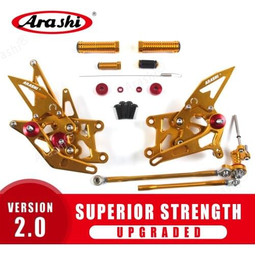 Arashi Adjustable Footrest For HONDA CBR600RR 2009 - 2016 CBR 600 RR 600RR CNC Rearset 2010 2011 2012 2013 2014 2015 Foot Rest
