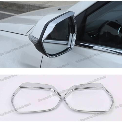 Lsrtw2017 Car Rearview Rain Shade Frame Mirror Trims for Ford Territory 2019 2020 2021 Accessories Auto Styling Decoration