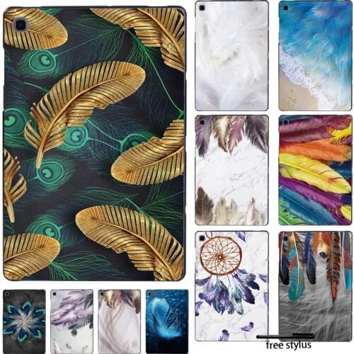 Painting Feather Tablet Cover Case for Samsung Galaxy Tab A A6 10.1"/ Tab A 9.7 10.1 10.5 Inch/Tab E 9.6"T560 T561/Tab S5e 10.5"