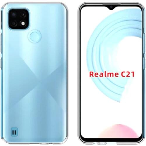 For Realme 8 8 Pro C11 C21 C20 Case Ultra Thin Soft Transparent Clear TPU Cover on For OPPO Realme C11 RMX2185
