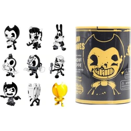 Horror Game Bendy Ink Machine Toys - Ink Slime with Mystery Figure Head assorted Blind Jar Random 1 pcs