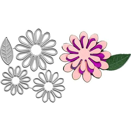 Flower Dies Cut Metal Cutting Dies Scrapbooking For Paper Art Card Making Decorative Craft DIY Mold Embossing Slimline Die