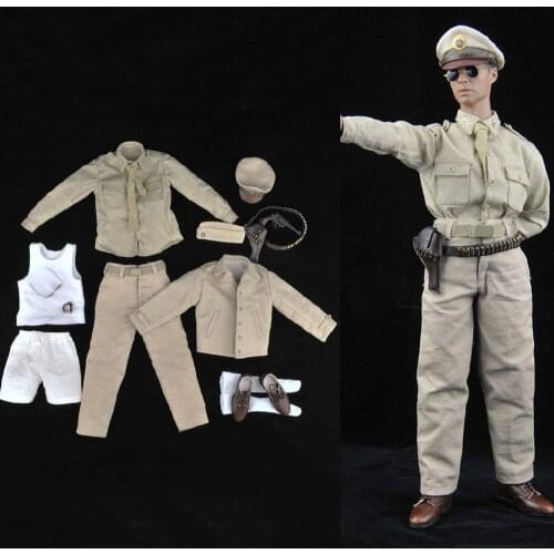 G-002 1/6 Male Solider Clothes Kuomintangarmy Captain Regular Summer Clothes Set for 12'' Action Figure In Stock